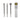 Caterpillar Chisel Set, 3 Pieces, Silver - DA03903-1