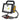 Caterpillar LED Spotlight, 18V, with 2Ah Charger, Black - DX62C-1