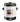 Severin Large Kettle, 29 لتر, 1800 Watt, Black and White - 3650-1