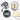 Severin Multi-Function Glass Food Processor, 1 Liter, 400 Watt, Silver and Black - 3867-5