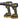 Caterpillar Combo Kit Hammer Drill & Impact Driver, 18V, 65Nm Torque, With 1/4 Inch Screwdriver, Black - DX12K-1