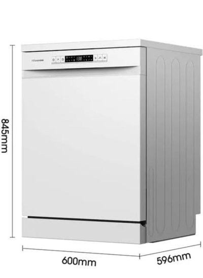 Hisense Freestanding Dishwasher, 8 Programs, 15 Place Settings, White - HS623E91W - Image 5