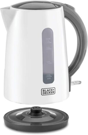 Black & Decker Plastic Electric Kettle, 1850 Watt, 1.7 Liter, White - JC70-B5 - Image 2