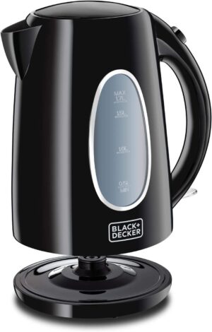 Black & Decker Stainless Steel Electric Kettle, 2200 Watts, 1.7 Liters, Black - JC69-B5 - Image 2