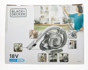 Black & Decker 18V Cordless Handheld Vacuum Cleaner, 650ml, Grey - PD1420LP-GB - Image 4