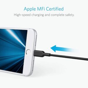 ⁦كابل باور لاين للايفون 1.8 متر، من انكر، اسود - A8433H11⁩ - الصورة ⁦2⁩