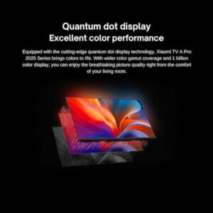 ⁦تلفزيون سمارت A برو 55 بوصة QLED 4K UHD 2025، من شاومي، أسود 6941948702608⁩ - الصورة ⁦3⁩