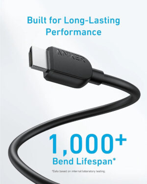 كابل HDMI 6 قدم 8K، من أنكر، أسود A8742H11 - Image 4