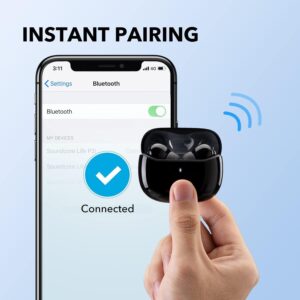 ⁦سماعات أذن ساوندكور لايف P2i، من أنكر، أسود A3991H11⁩ - الصورة ⁦4⁩