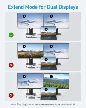 ⁦موزع USB 10 في 1، من انكر، رمادي - A83C2HA1⁩ - الصورة ⁦5⁩