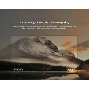 ⁦تلفزيون سمارت A برو 55 بوصة QLED 4K UHD 2025، من شاومي، أسود 6941948702608⁩ - الصورة ⁦5⁩