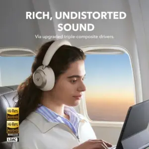 Space One Pro Wireless Over Ear Headphone , Noise Cancellation, White - A3062H21 - Image 5
