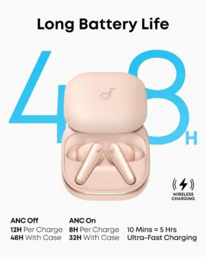 Anker Soundcore Liberty 5 ANC In-Ear Earbuds , Apricot - A3957H51 - Image 4