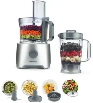 Kenwood MultiPro Compact Food Processor, 800 Watt, Silver - FDP302SI - Image 3
