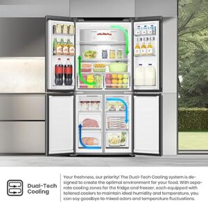 Hisense, Refrigerator, 457 Liters, RQ5G470SBB3 - Image 3