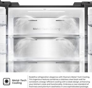 Hisense, Refrigerator, 457 Liters, RQ5G470SBB3 - Image 4