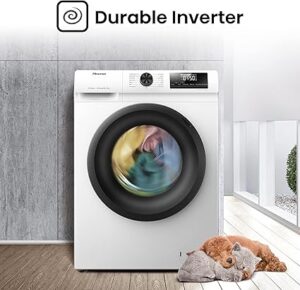Hisense, Washing Machine, Frond Load, 6 Kg, WFQP6012EVMT - Image 3