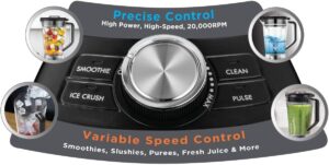 ⁦خلاط وصانع سموثي، 1200 واط مع مطحنة، من بلاك أند ديكر، BXH1200-B5⁩ - الصورة ⁦2⁩