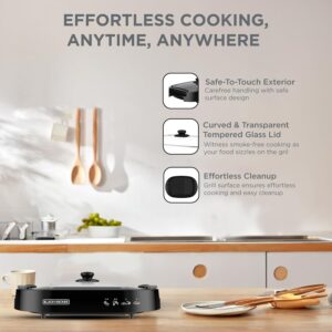 شواية صحية، 1500 وات، من بلاك أند ديكير GH1500-B5 - الصورة 2