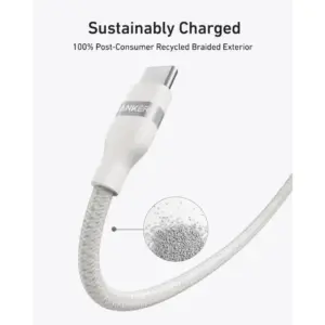 كابل انكر USB-C إلى USB-C بطول 6 قدم، قدرة 240 واط، أبيض - A82E2H22 - الصورة 6