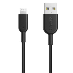 ⁦سلك شاحن باورلاين الاصدار الثاني USB الى ايفون بطول 1.8 م ، اسود - A8433H12⁩ - الصورة ⁦2⁩
