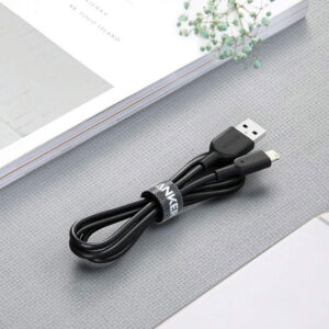 ⁦سلك شاحن باورلاين الاصدار الثاني USB الى ايفون بطول 1.8 م ، اسود - A8433H12⁩ - الصورة ⁦3⁩