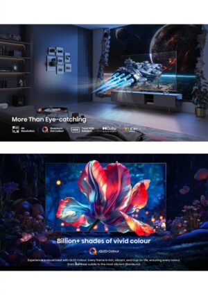 ⁦تلفزيون هايسنس Q7Q الذكي مقاس 65 بوصة، شاشة QLED، دقة 4K UHD، أسود -65Q7Q⁩ - الصورة ⁦11⁩