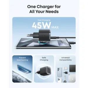 Anker Nano Fast Charger with USB-C to USB-C Cable , 45 W , White– A2692L21 - Image 5