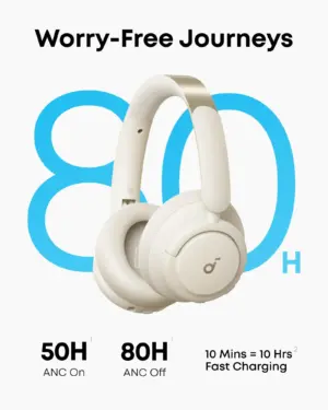 Soundcore Q30 Bluetooth Headphones , Noise Cancelling ,White - A3028023 - Image 10