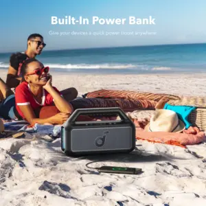 Anker Soundcore Boom 2 Portable Bluetooth Speaker ,80W  , Black - A3138011 - Image 8