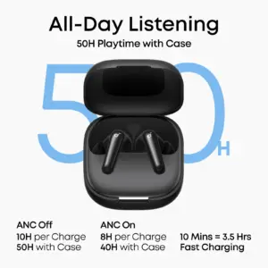 Anker Soundcore R60i NC In-Ear Earbuds, Noise Cancellation, Black - D1202H11 - Image 4