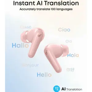 Anker Soundcore R60i NC In-Ear Earbuds, Noise Cancellation, Pink - D1202H51 - Image 6