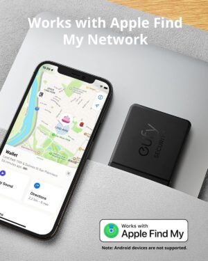 Eufy Security SmartTrack Card , For iOS Only, Wallet Tracker , Black - T87B2011 - Image 3