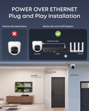 Eufy Security PoE Turret Security Camera E41,4K UHD - T8P10321 - Image 3