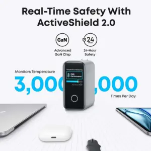 Anker Fast Charger ,140W, 4-Port PD 3.1 With USB-C Cable , Silver - B2697G41 - Image 4